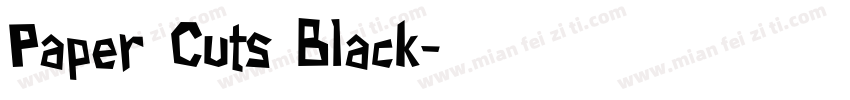 Paper Cuts Black字体转换